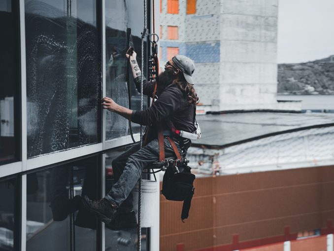 Clean render wall